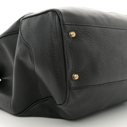 Gucci Grained Calfskin Medium Diana Bamboo Top Handle Tote Black 9 of 14