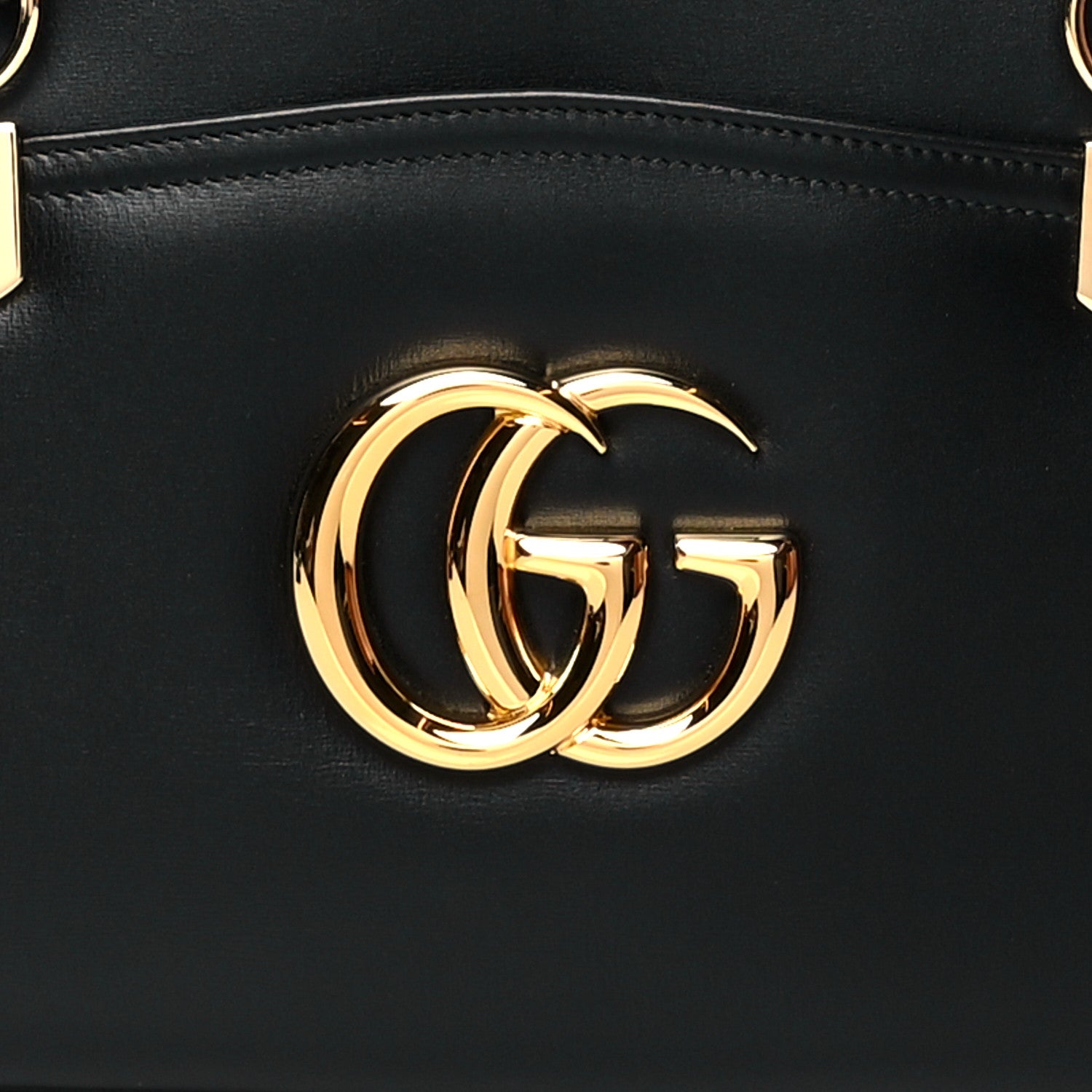 Gucci Vitello Palmellato Lux Large Arli Top Handle Bag Black 9 of 11