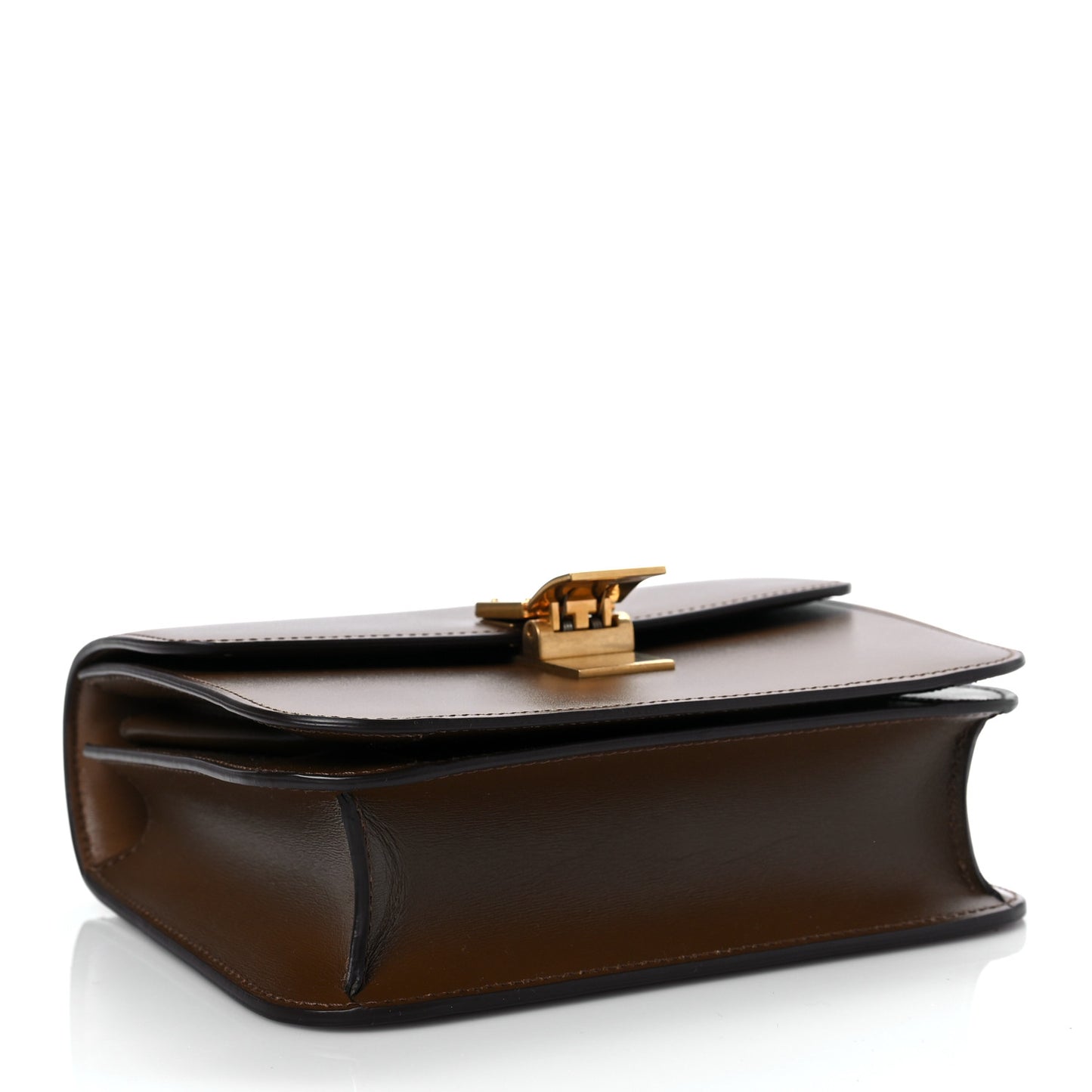 Box Calfskin Teen Classic Box Flap Bag Camel