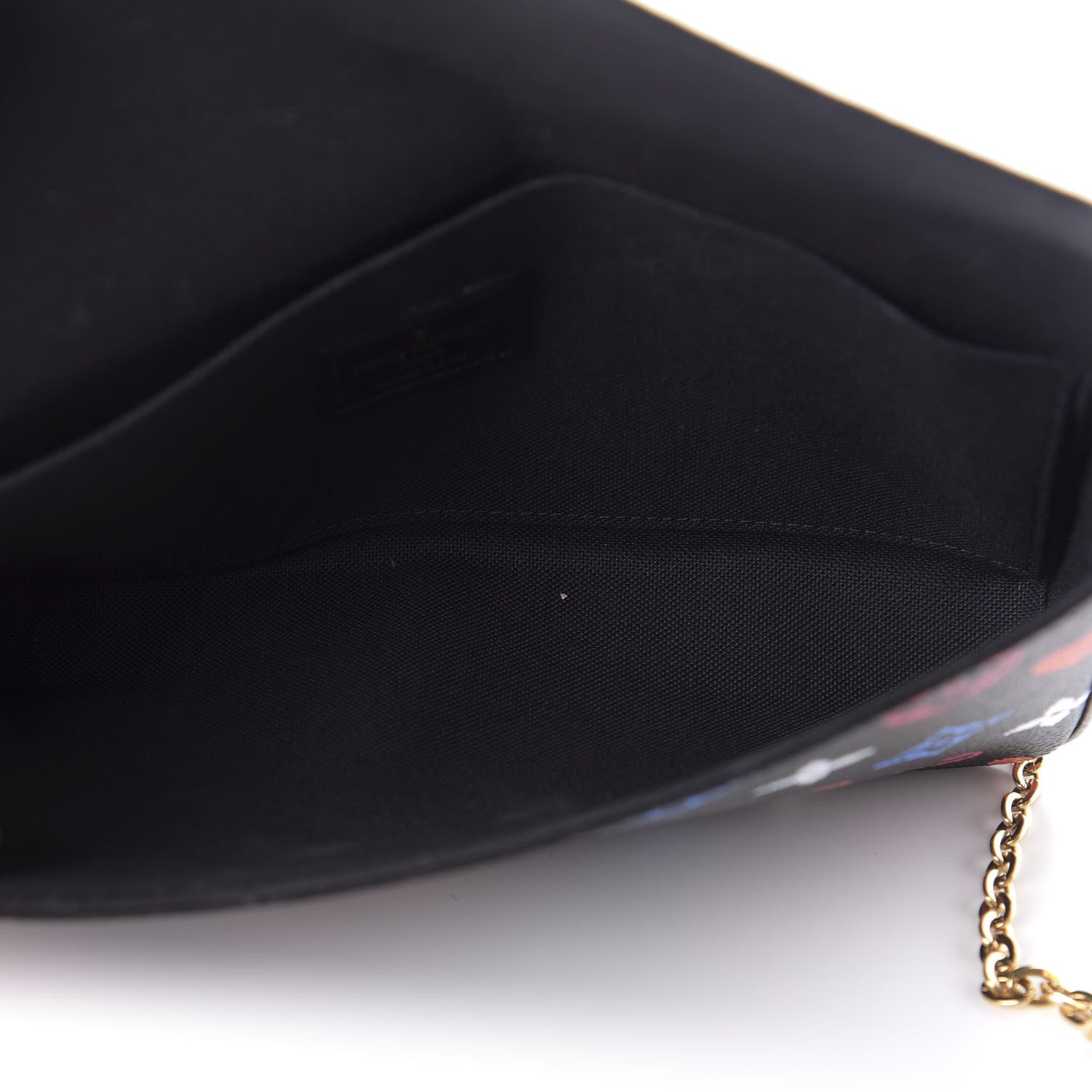 Louis Vuitton Game On Felicie Chain Wallet Black 5 of 10