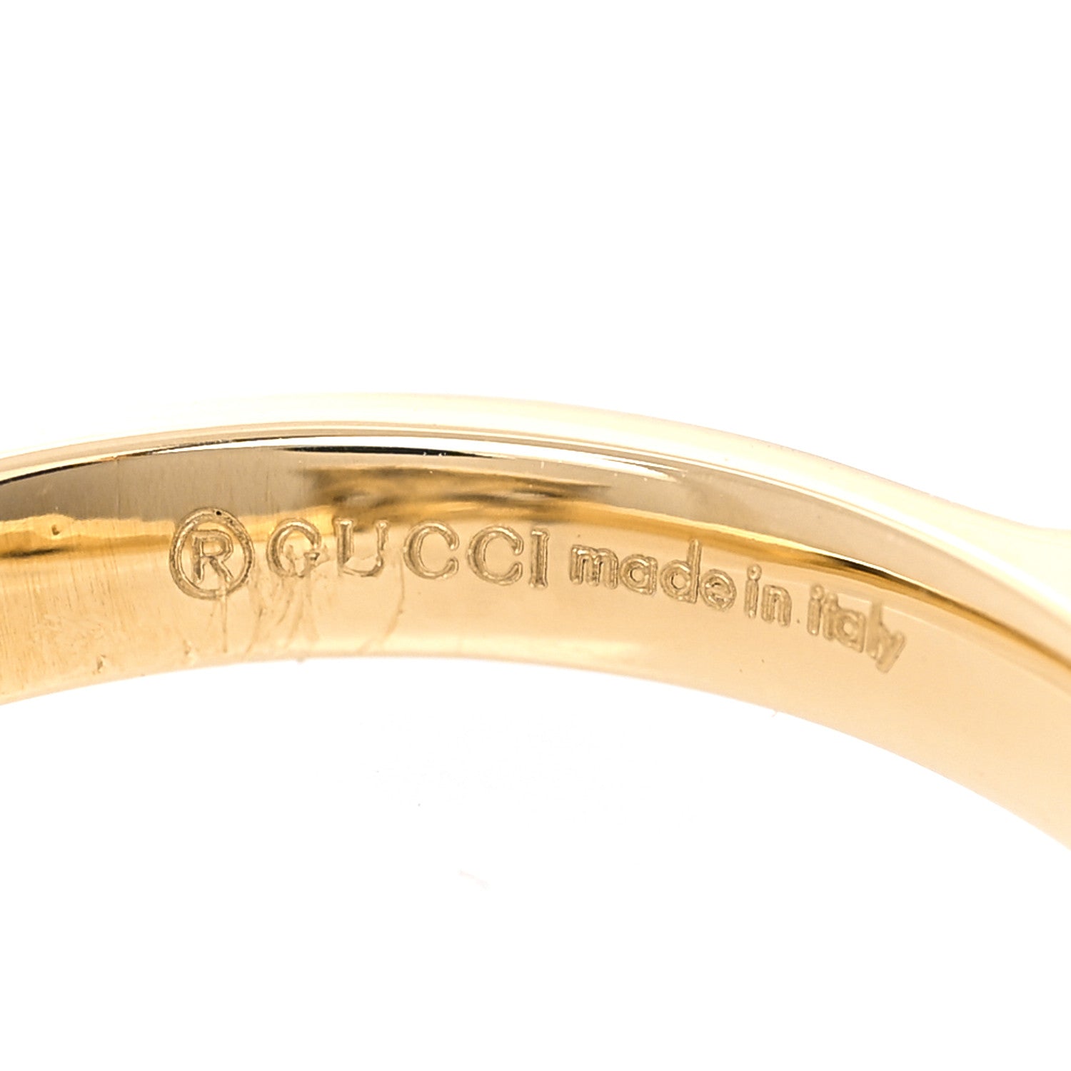 Gucci 18K Yellow Gold Pink Opal Diamond Le Marché Des Merveilles Feline Ring 49 5 5 of 7