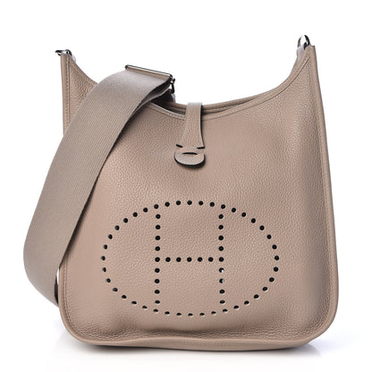 Hermes Taurillon Clemence Evelyne III PM Gris Tourterelle 1 of 38