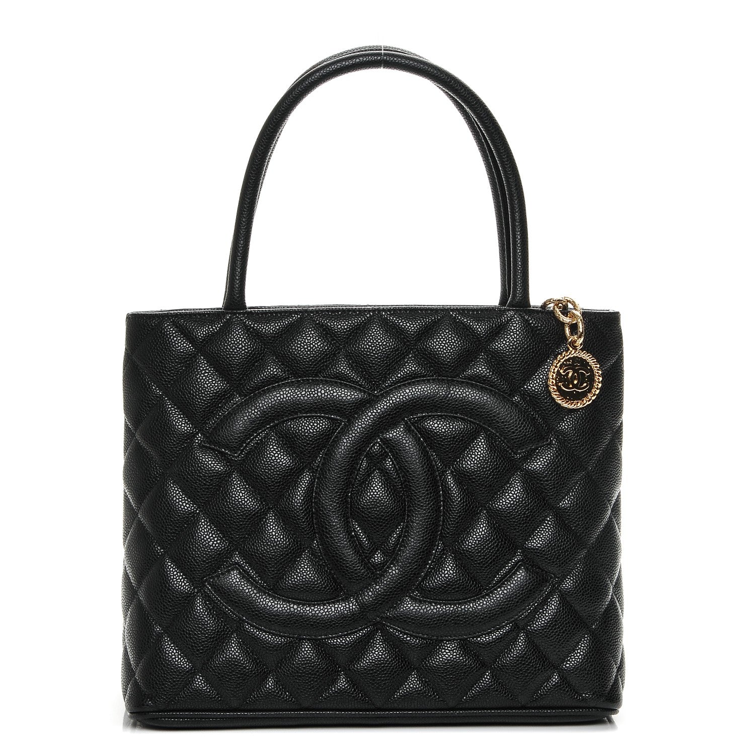 Chanel Caviar Quilted Medallion Tote Black 1 of 7
