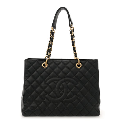 Chanel Caviar Quilted Grand Shopping Tote GST Black 1 of 12