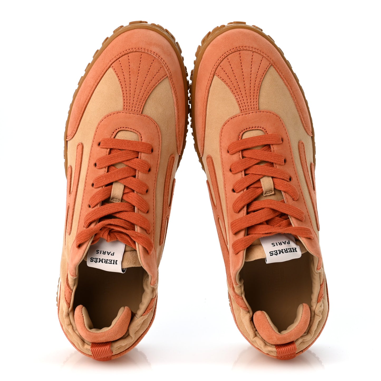 Suede Goatskin Jet Sneakers 40 Beige Natura Orange Nacarat