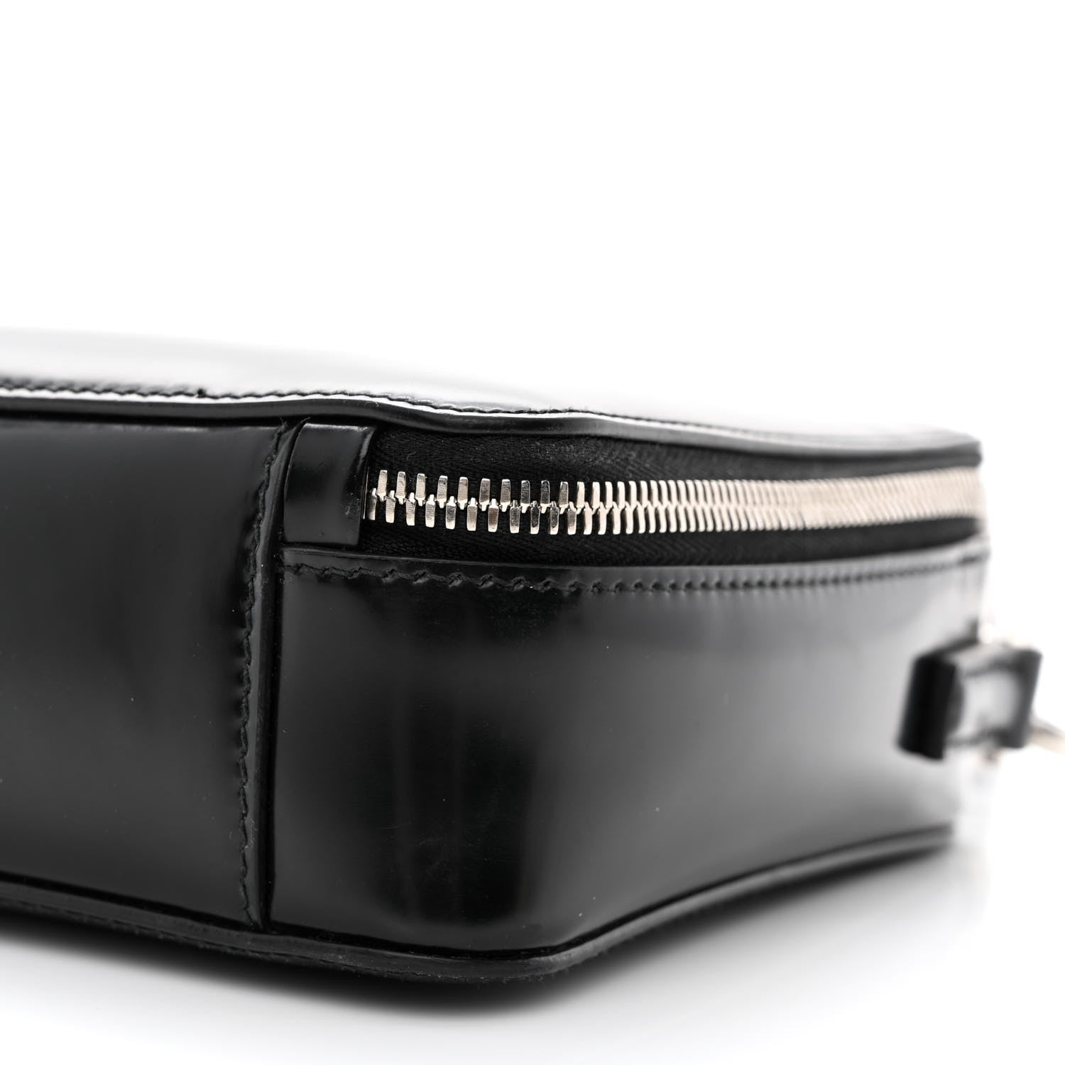 Prada Spazzolato Medium Brique Crossbody Bag Black 12 of 14