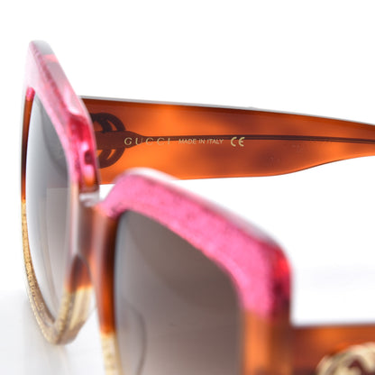 Gucci Square Frame GG0083S Sunglasses Glitter Pink Multi 5 of 6