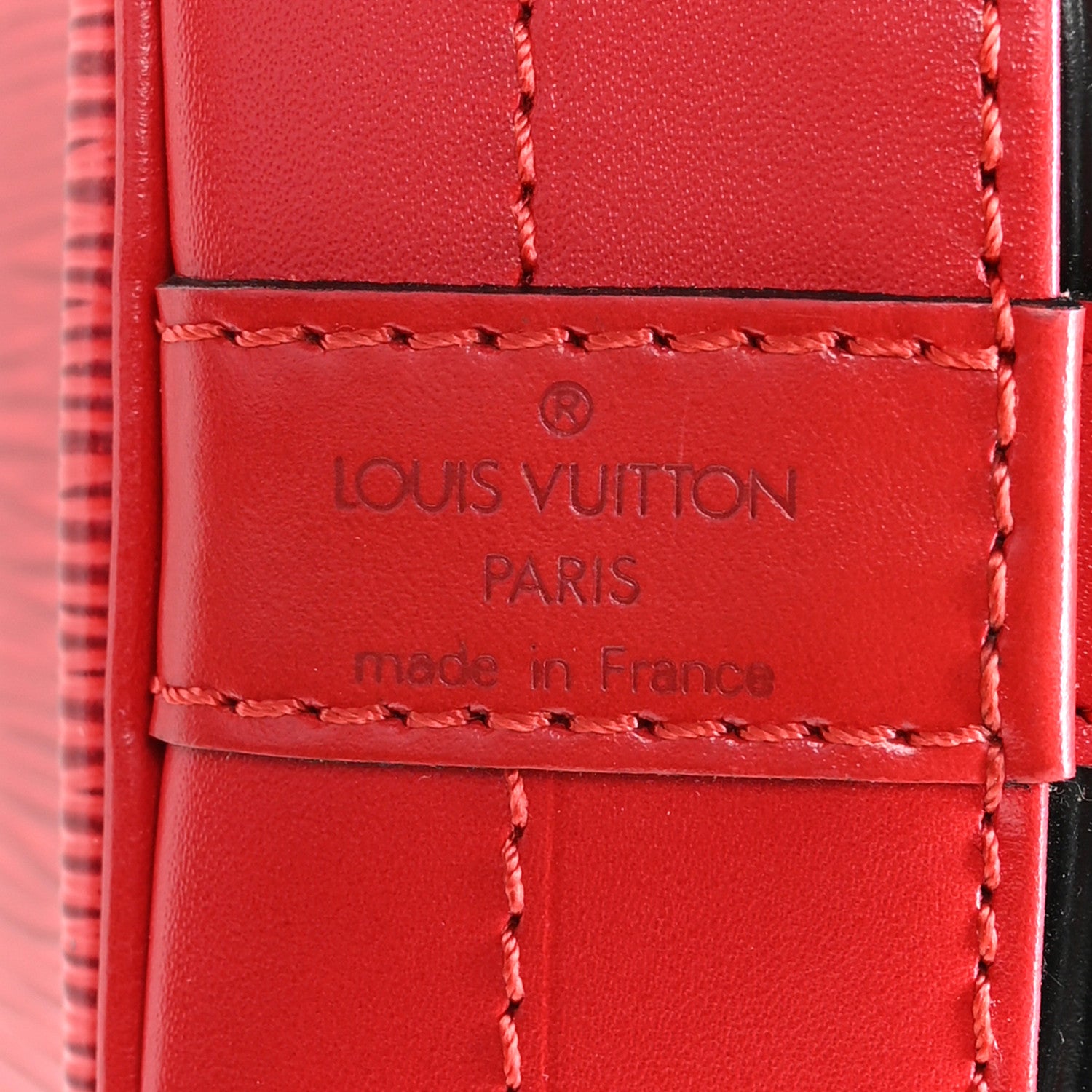 Louis Vuitton Epi Bi-Color Noe Castillan Red Black 6 of 10