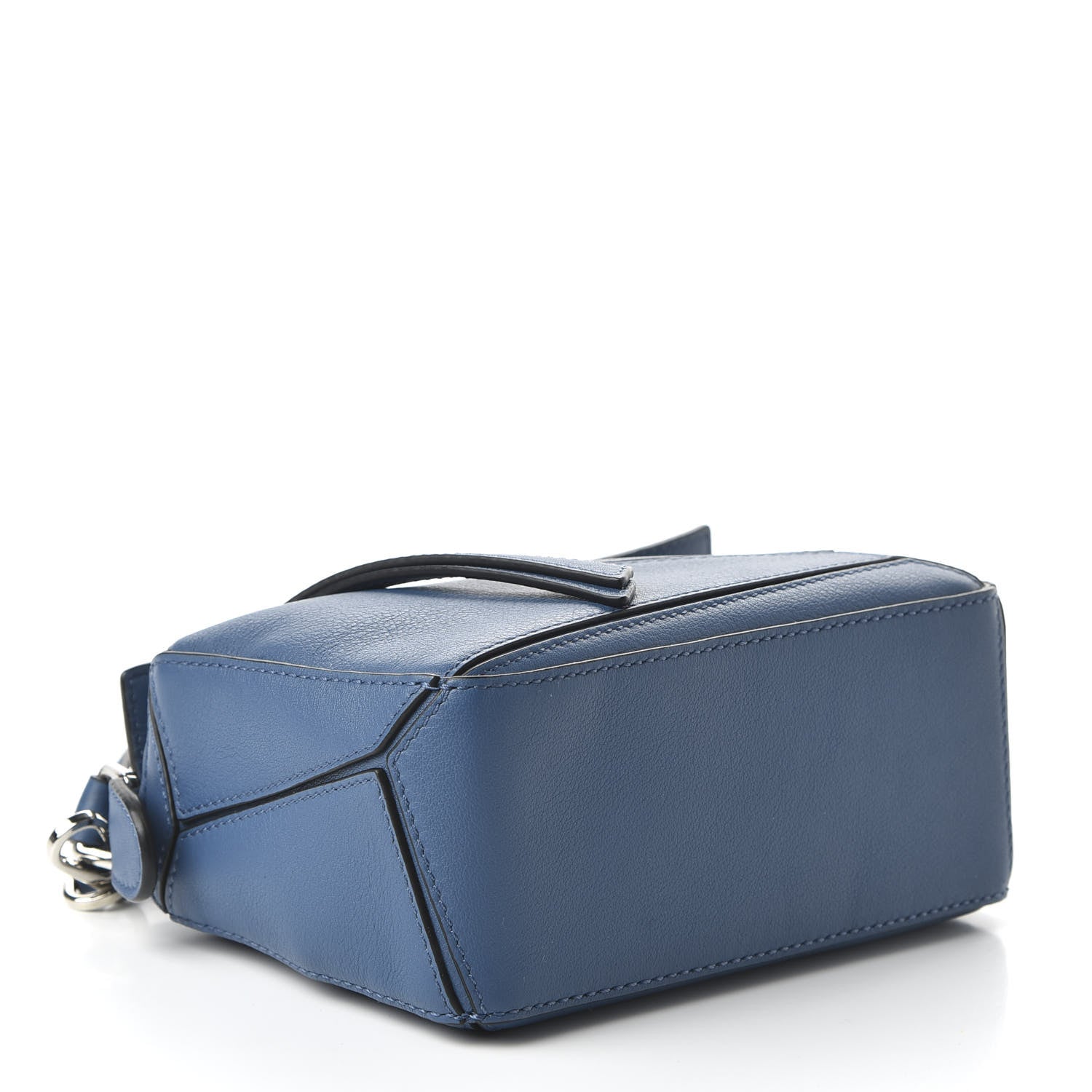 Loewe Calfskin Mini Puzzle Bag Blue 5 of 10