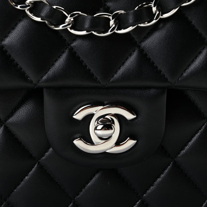 Chanel Lambskin Quilted Small Double Flap Black 9 of 10