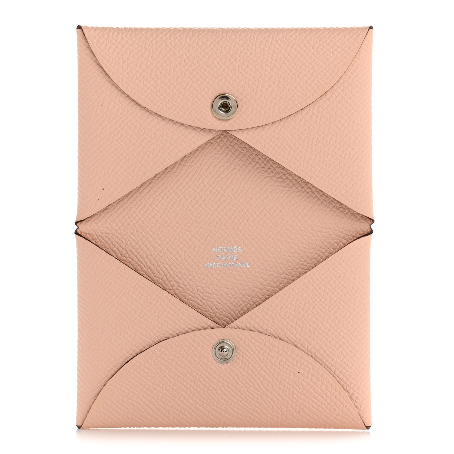 Hermes Epsom Calvi Card Case Rose Eglantine 5 of 10