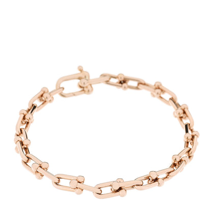 Tiffany 18K Rose Gold Small HardWear Link Bracelet 1 of 5