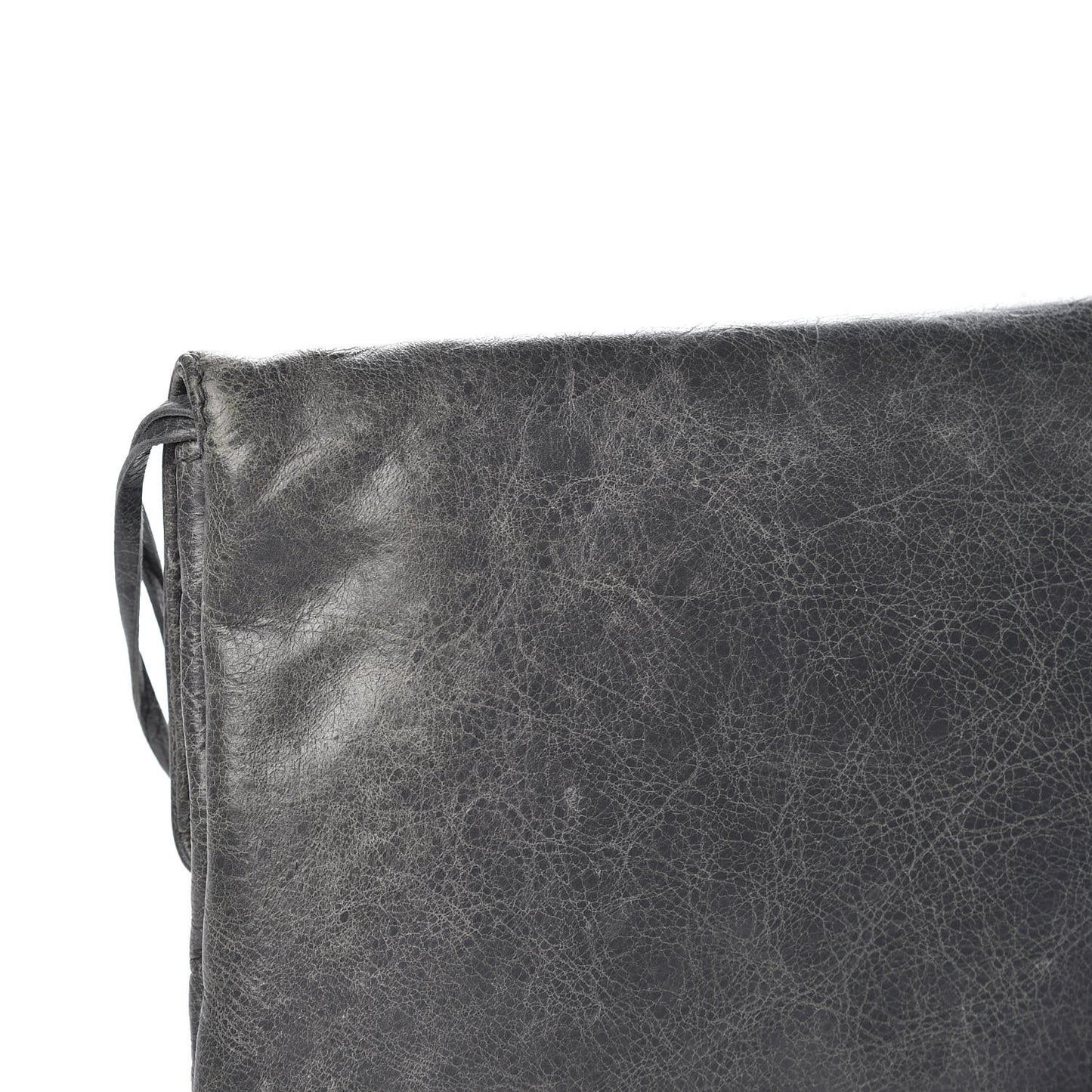 Agneau Giant 12 Rose Gold Hardware Envelope Clutch Gris Tarmac