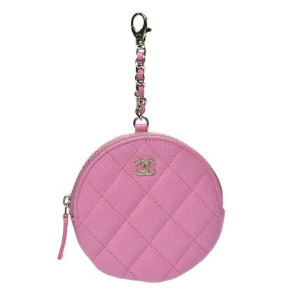 Chanel Caviar Quilted Coin Purse Pink 1 of 8