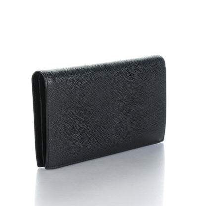 Chanel Caviar Timeless CC Yen Wallet Black 3 of 8