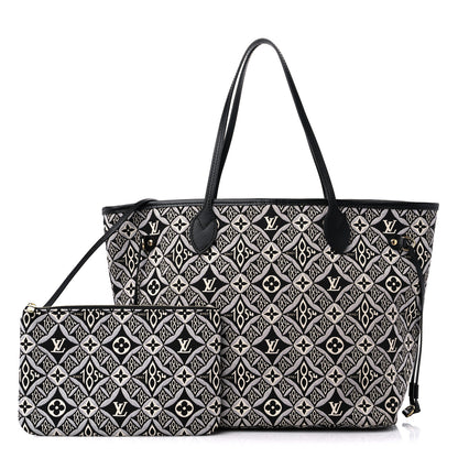Louis Vuitton Jacquard Since 1854 Neverfull MM Grey 1 of 9
