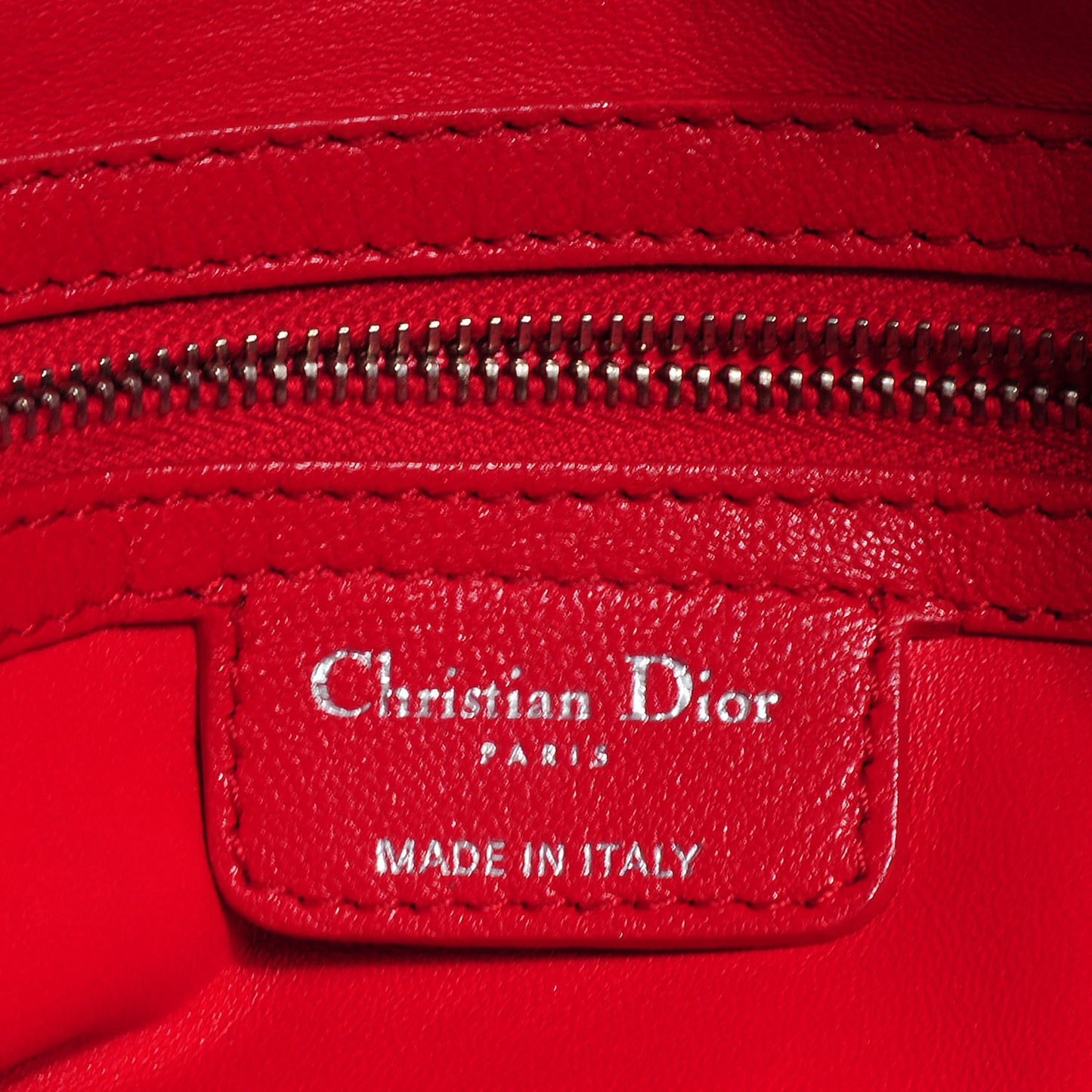 Lambskin Woven Medium Dior Soft Tote Rouge Moyen