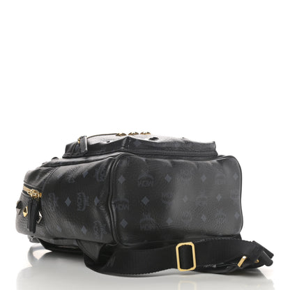 MCM Visetos Studded Small Stark M Backpack Black 3 of 4