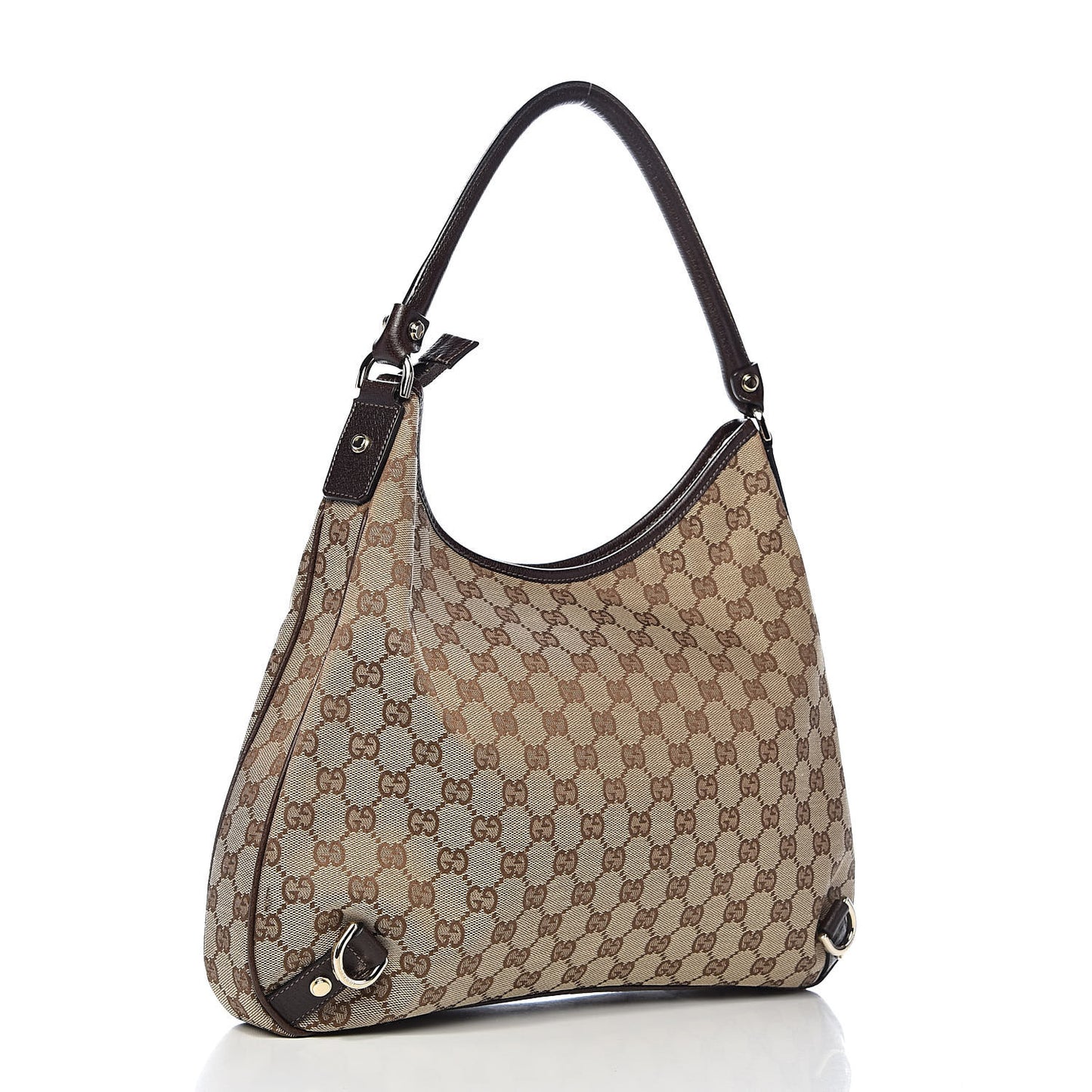 Monogram Large Abbey D Ring Hobo Dark Brown