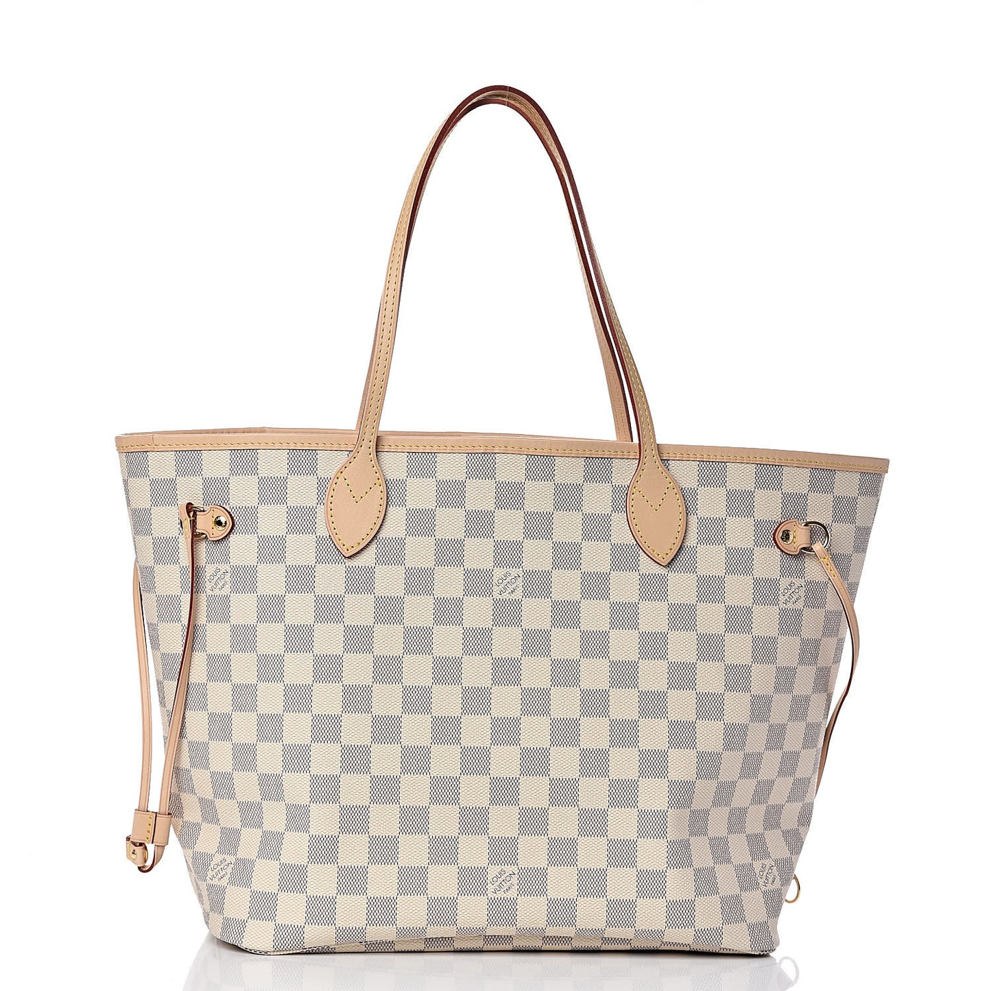 Damier Azur Neo Neverfull MM Rose Ballerine