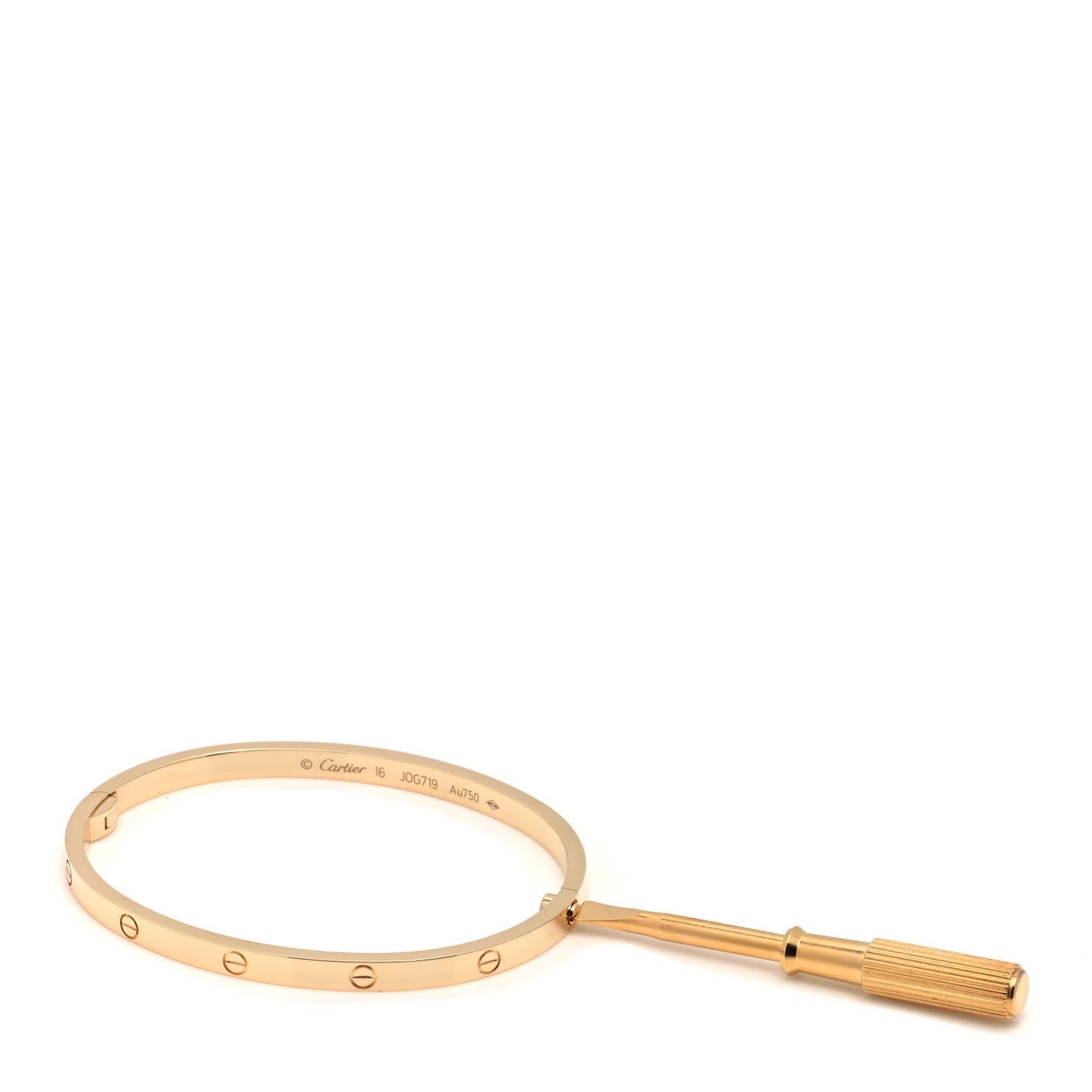 18K Yellow Gold Small LOVE Bracelet 16