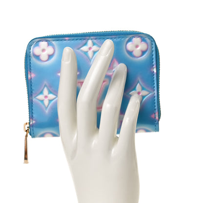 Louis Vuitton Vernis Valentine Zippy Coin Purse Baby Bleu Neon 2 of 9