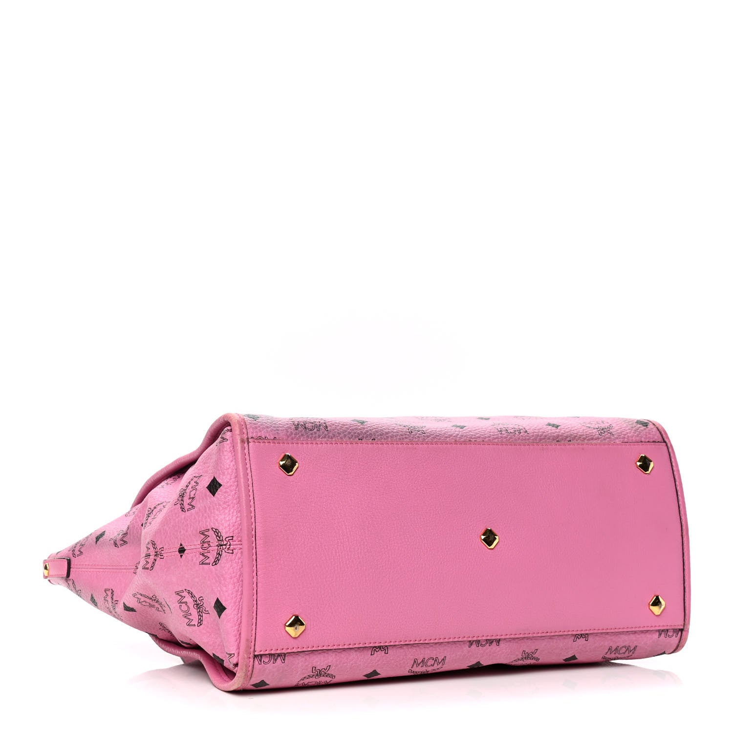 MCM Visetos Large Shopper Tote Pink 3 of 7