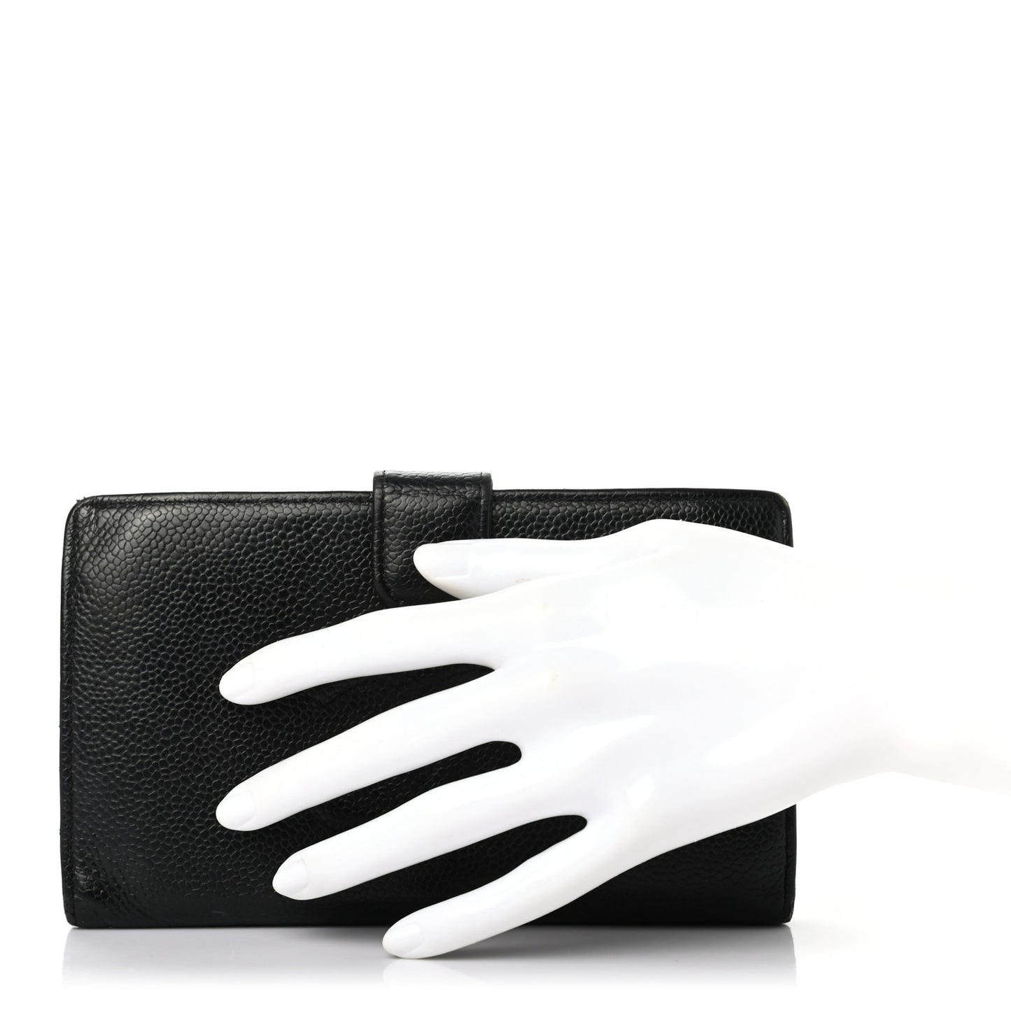 Caviar Timeless CC French Wallet Black