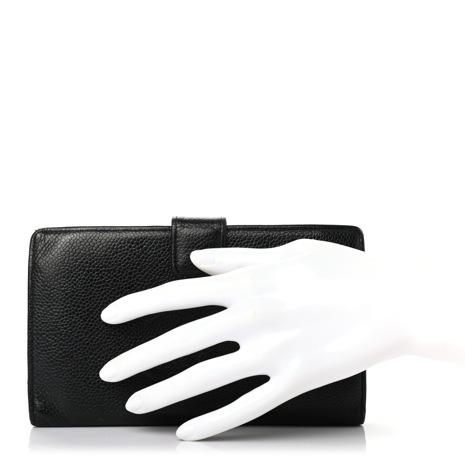 Chanel Caviar Timeless CC French Wallet Black 2 of 9