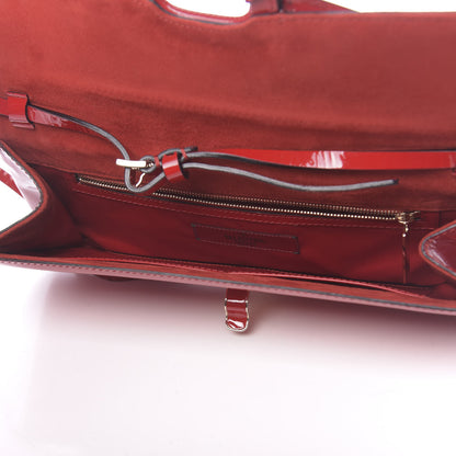 Valentino Garavani Patent Convertible Clutch Red 5 of 9