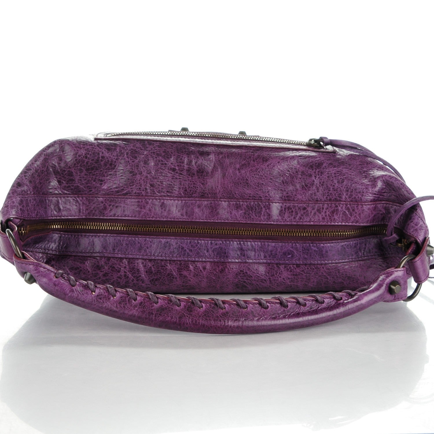 Balenciaga Agneau Classic Hardware Day Hobo Raisin 6 of 8