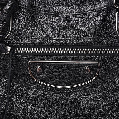 Balenciaga Chevre Silver Metallic Edge Hardware Velo Black 12 of 12