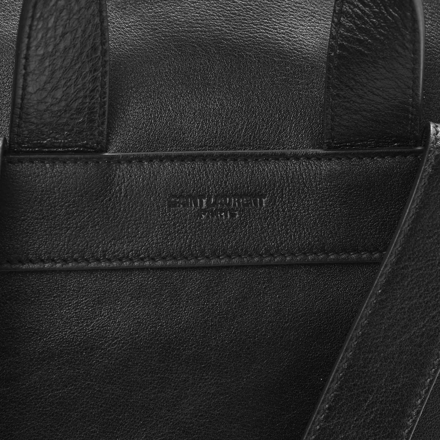 Saint Laurent Calfskin Studded Fringe Festival Backpack Black 9 of 13