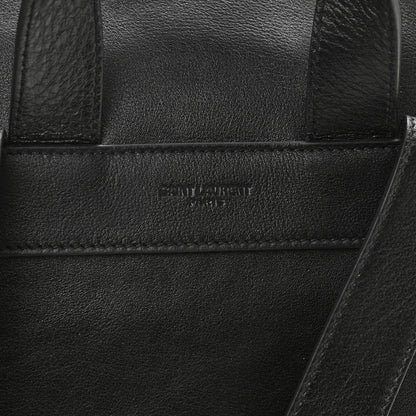 Saint Laurent Calfskin Studded Fringe Festival Backpack Black 9 of 13