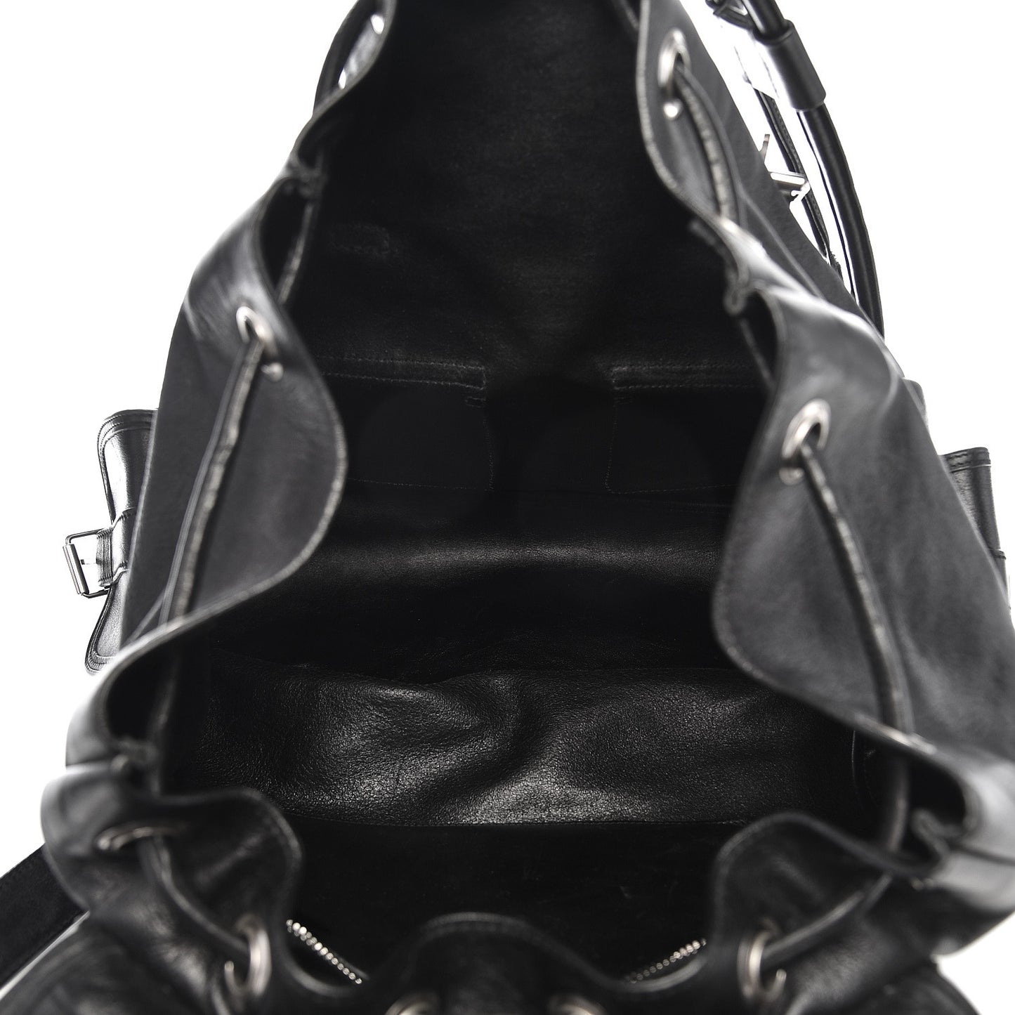 Smooth Calfskin Roc Sack Backpack Black