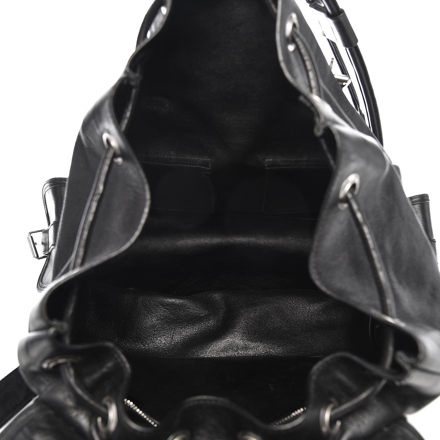 Saint Laurent Smooth Calfskin Roc Sack Backpack Black 5 of 15