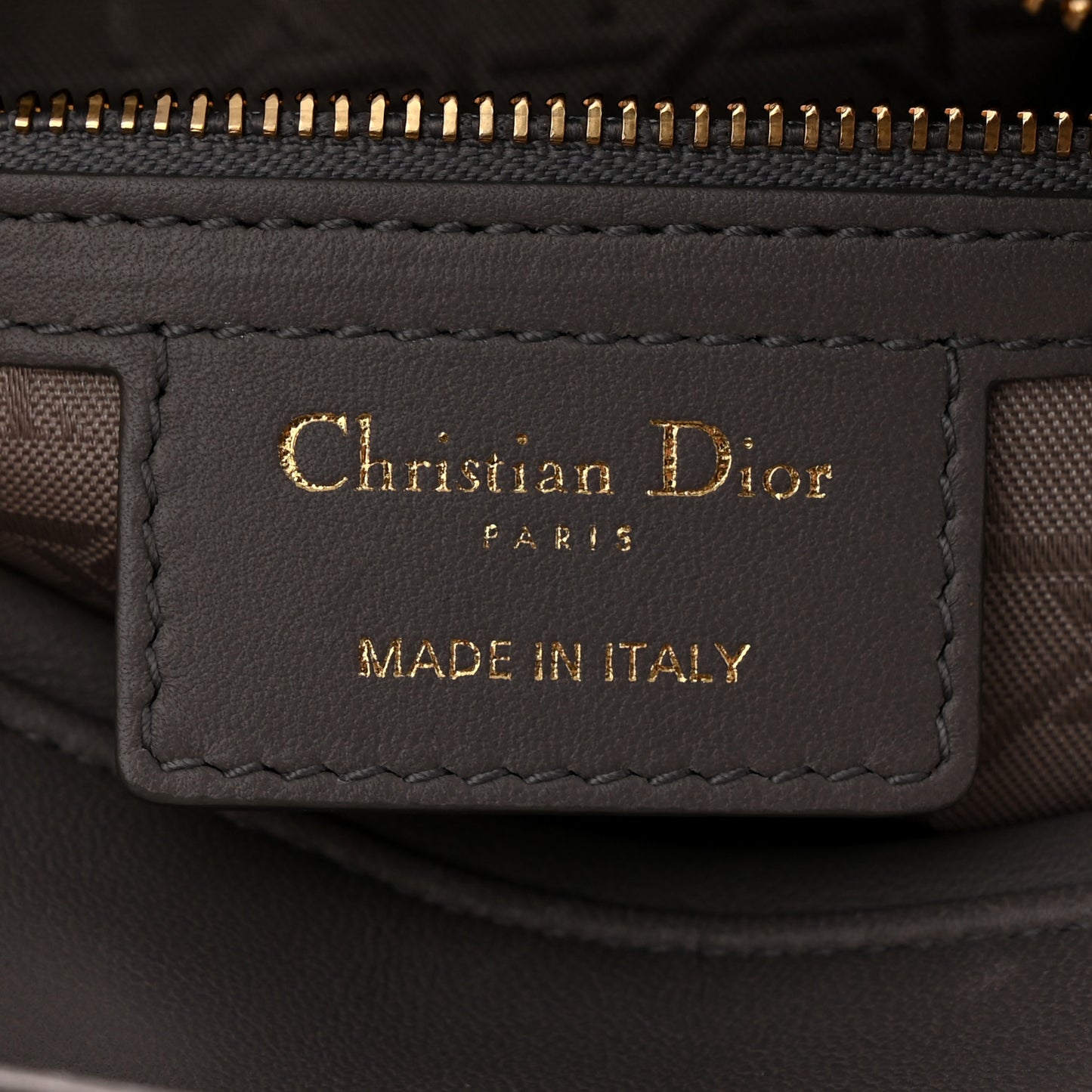 Lambskin Cannage Medium Lady Dior Grey