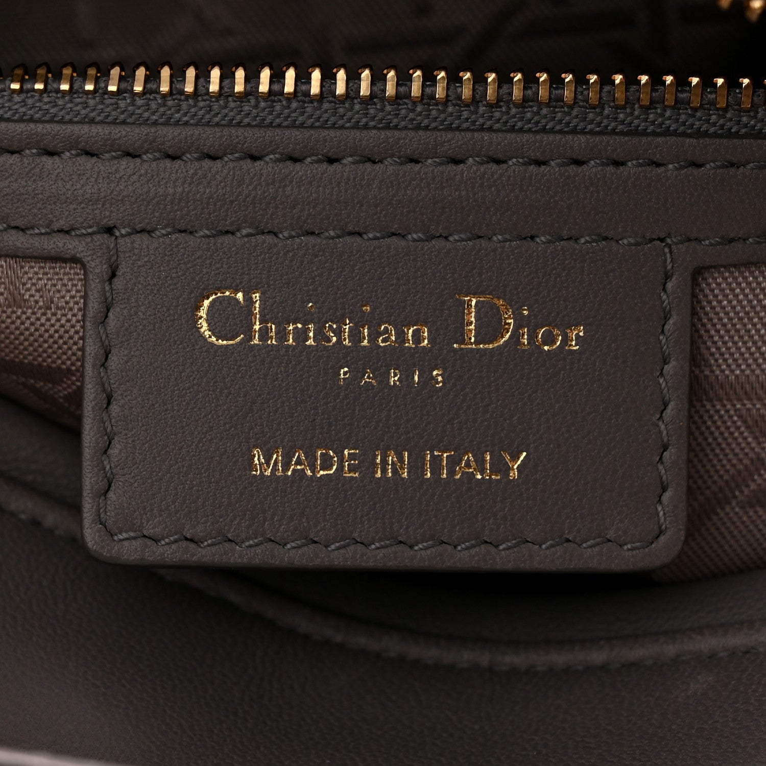 Christian Dior Lambskin Cannage Medium Lady Dior Grey 6 of 10