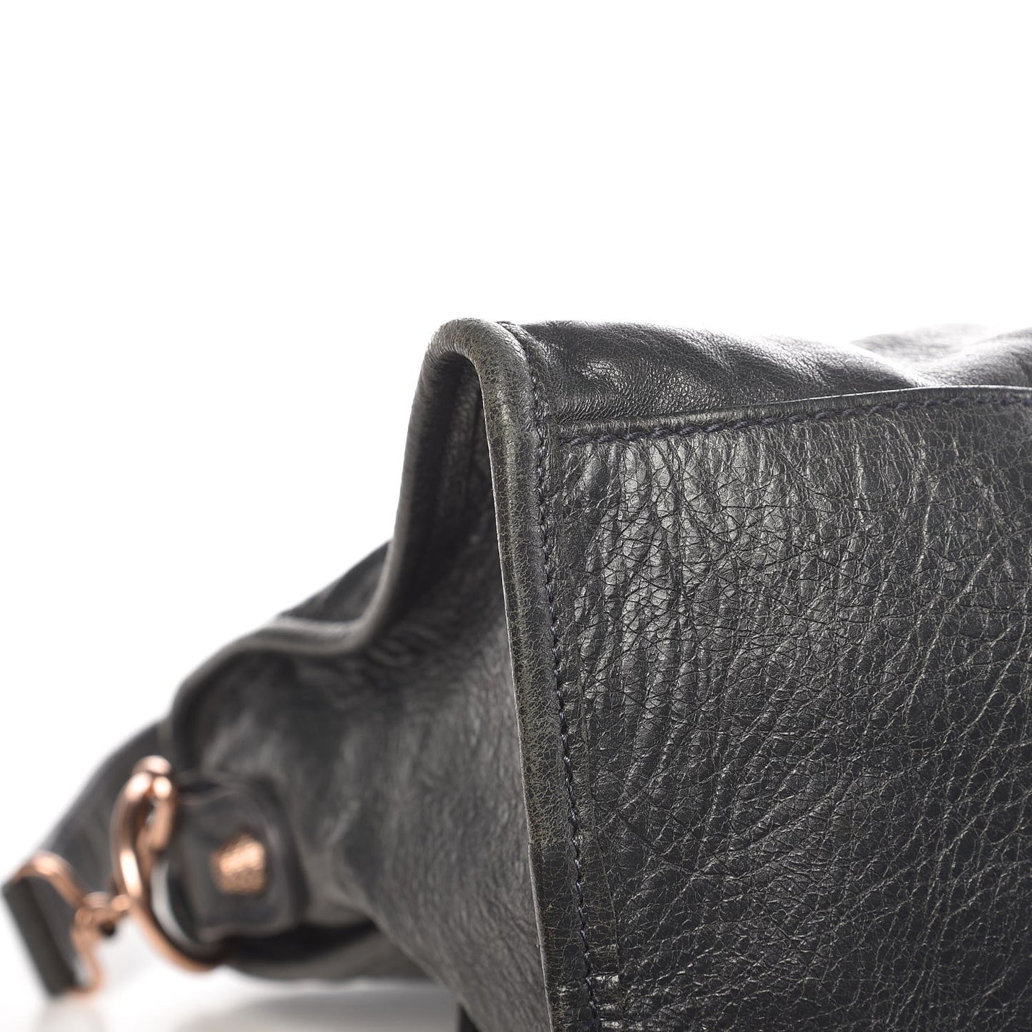 Agneau Giant 12 Rose Gold Hardware Part Time Anthracite