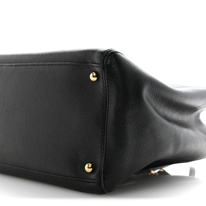 Chanel Calfskin Cerf Executive Shopper Tote Black 11 of 16