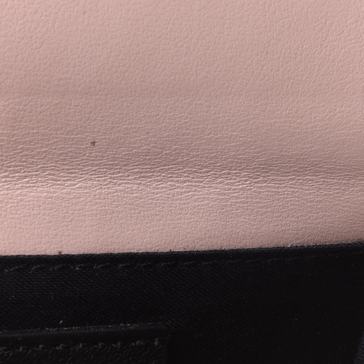 Fendi Vitello Fluffy Logo Fold Over Card Holder Wallet Rosa Quarzo Black 10 of 11