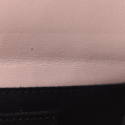 Fendi Vitello Fluffy Logo Fold Over Card Holder Wallet Rosa Quarzo Black 10 of 11