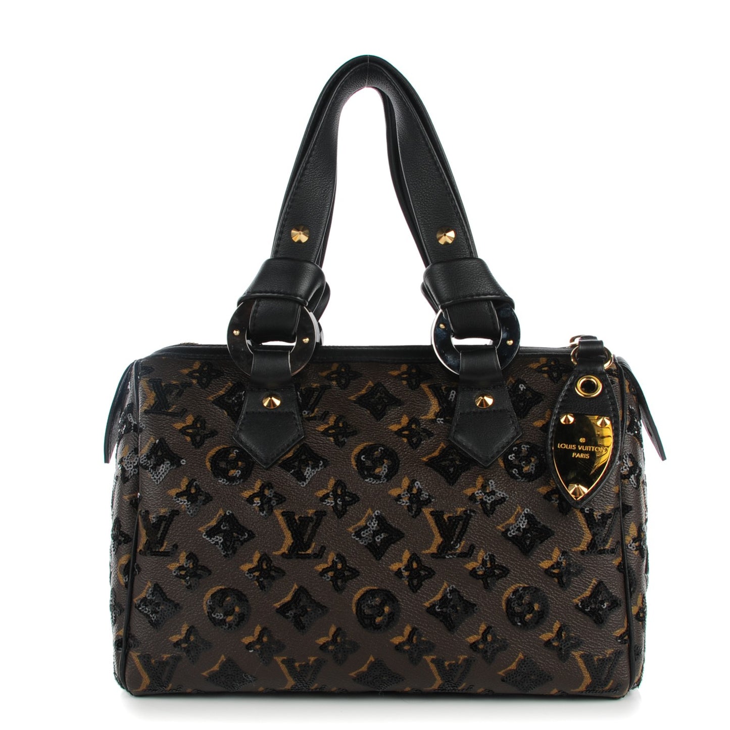 Monogram Sequins Eclipse Speedy 28 Black