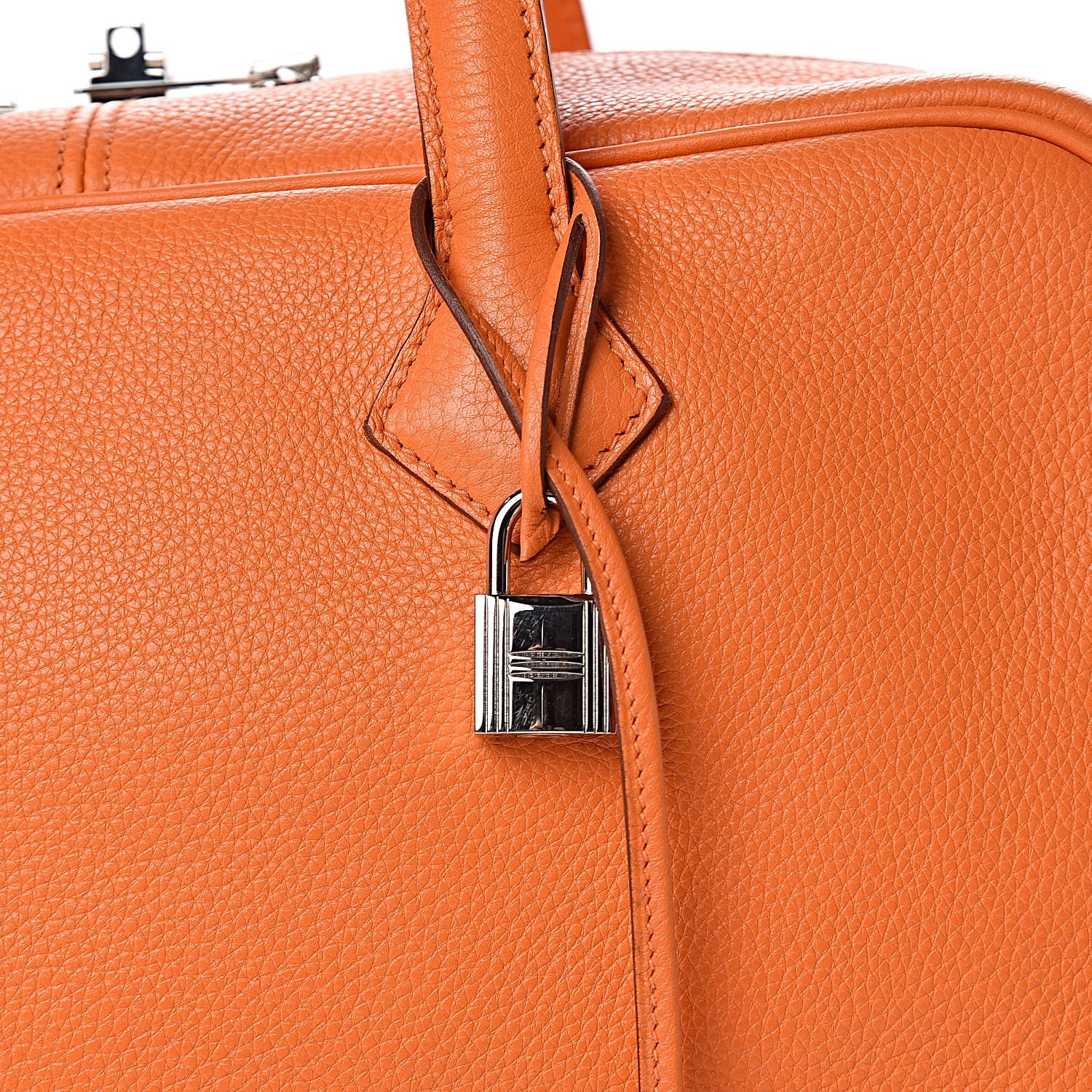 Hermes Taurillon Clemence Victoria II 35 Orange 11 of 13
