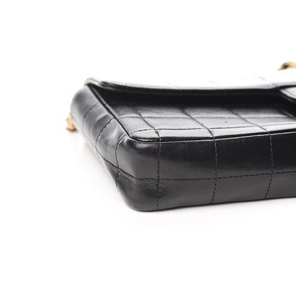 Chanel Lambskin East West Chocolate Bar Flap Black 8 of 9