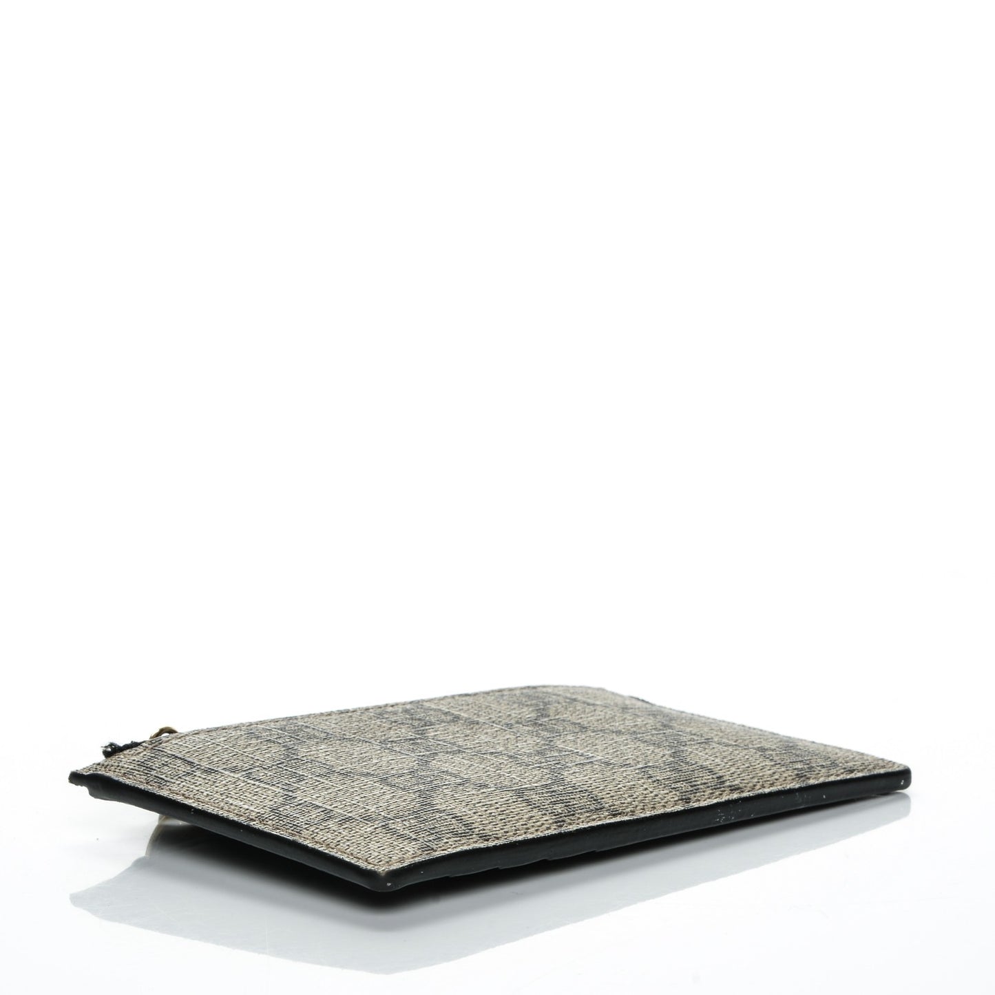 GG Supreme Monogram Coin Case Card Holder Black