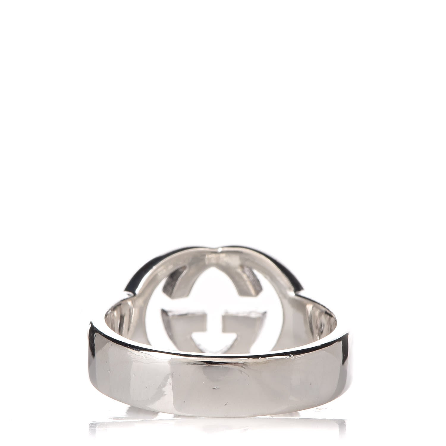 Gucci Sterling Silver Interlocking G Ring 53 6.25 4 of 5