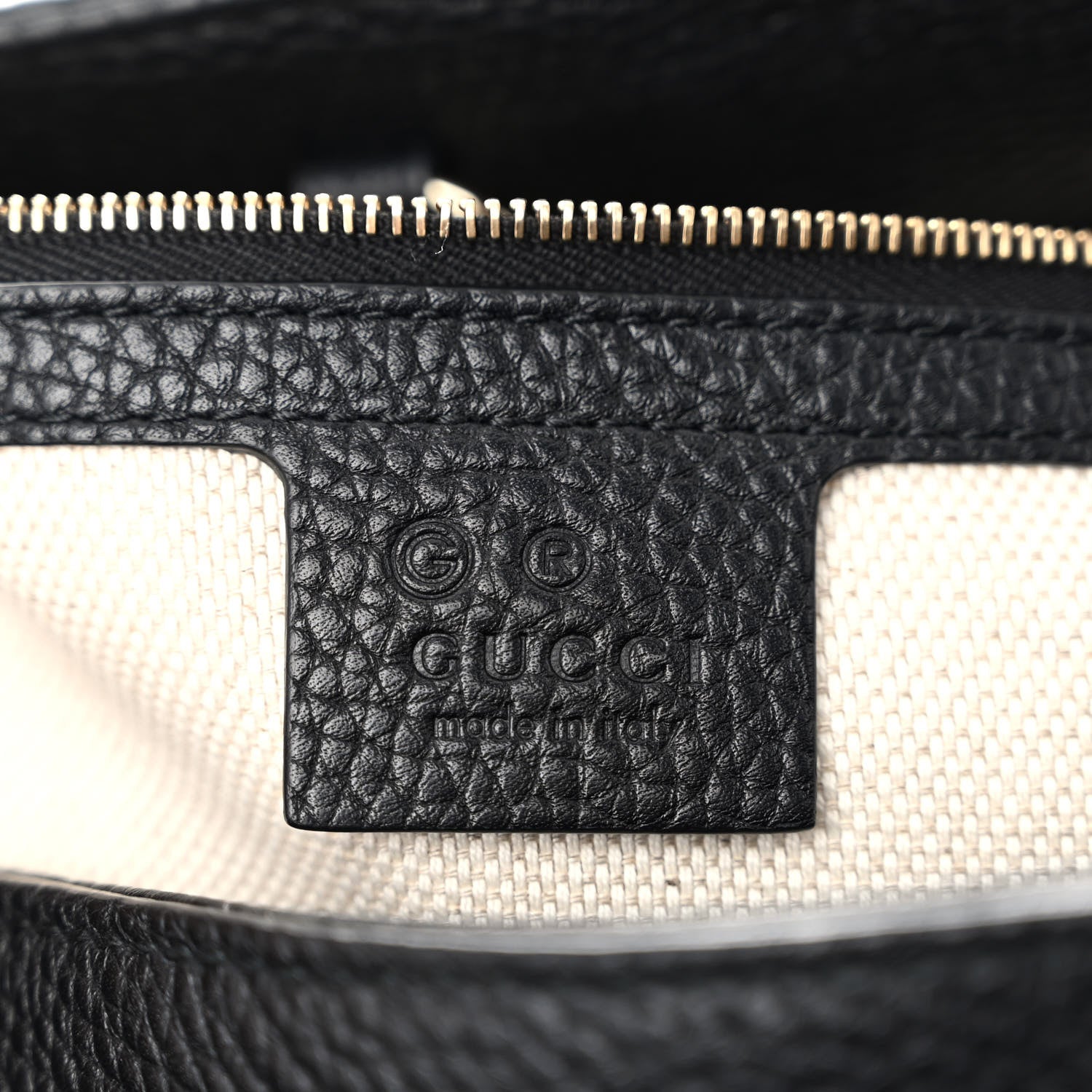 Gucci Pebbled Calfskin Medium Soho Chain Shoulder Bag Black 6 of 10
