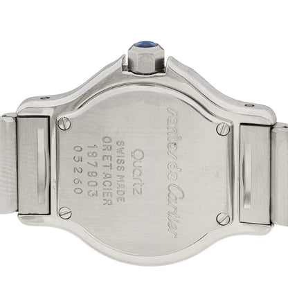 Cartier Stainless Steel 18K Yellow Gold 25mm Santos Octagon Quartz Watch 4 of 4