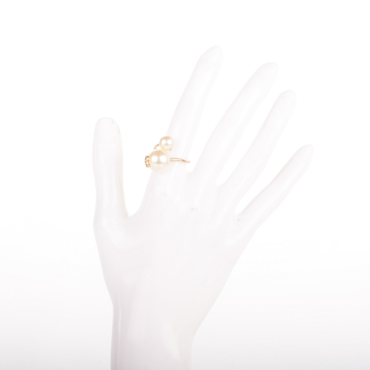 Pearl CC Ring 6 Gold Pearly White